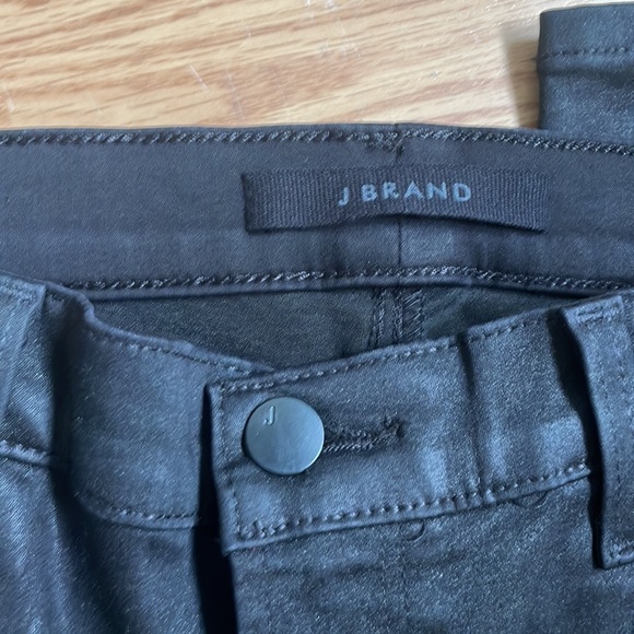 HOST PICK 💕 J Brand faux leather/waxed black jeans - Picture 2 of 5